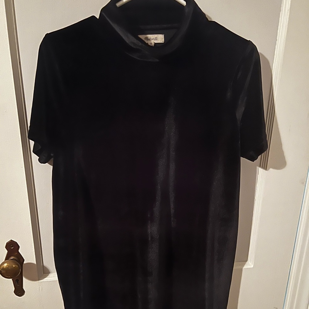 Madewell size M velvet dress with collar